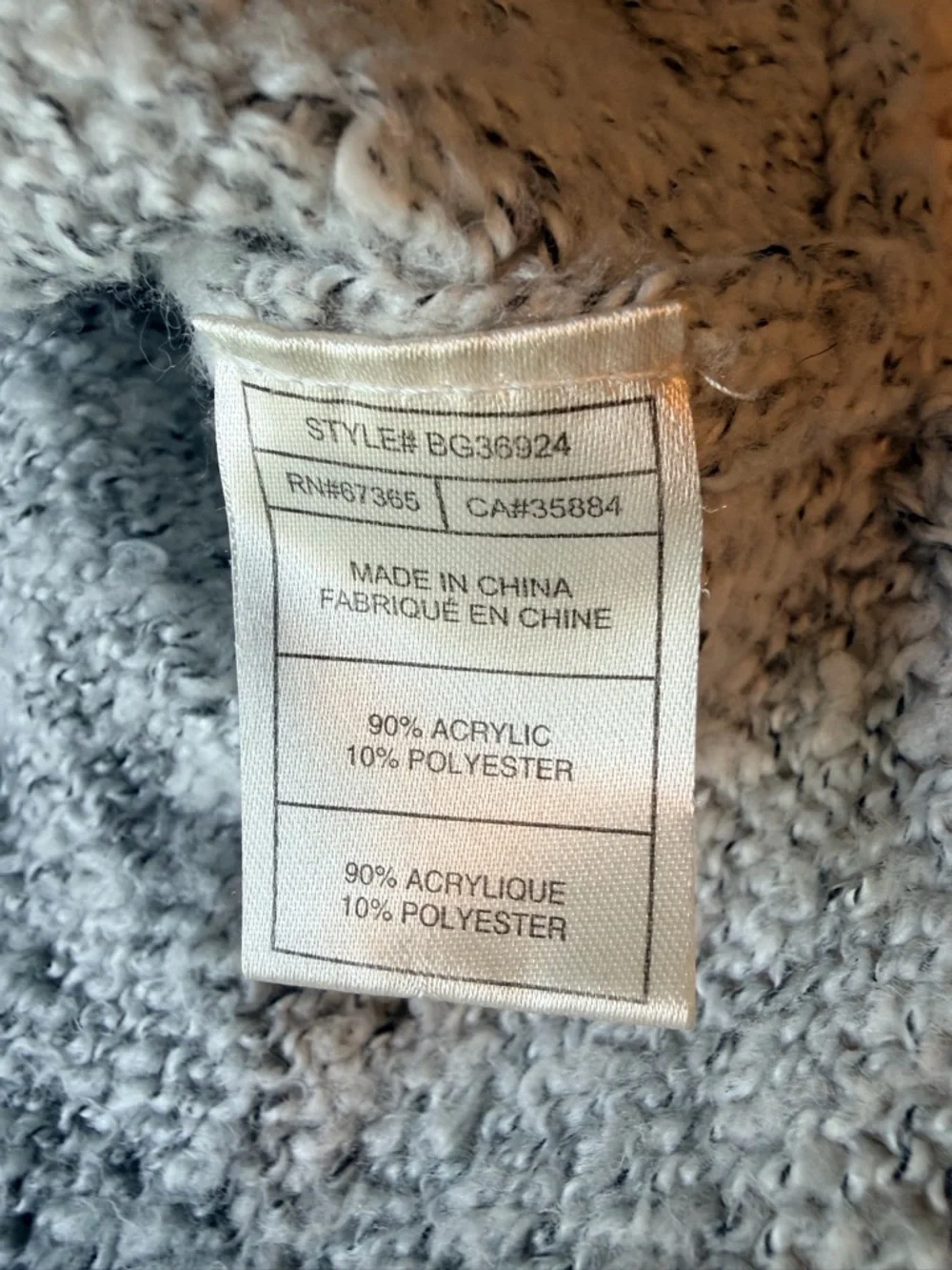 BB Dakota Chunky Knit Sweater Large Gray Oversized Cozy Slouchy Pullover Women